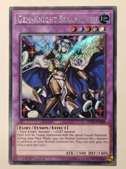 Yugioh - Gem-Knight Seraphinite - Secret Rare - SHVA-EN048 - 1st Ed - Mint - Image 1