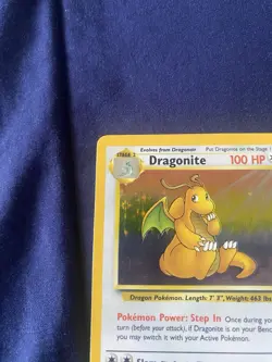 Pokemon TCG Dragonite Fossil Holo Unlimited Rare Card 4/62 - Image 4