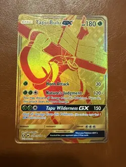 Tapu Bulu GX SV91/ SV94 Full Art Gold Ultra Rare Card Pokemon Hidden Fates - NM - Image 1