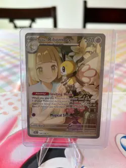 Pokemon TCG Lillie's Ribombee Card Journey Together Illustration, 164/159 - Image 1