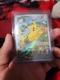 PIKACHU SVP 088 Scarlet & Violet Full Art Promo Pokemon Card Near Mint - Image 1