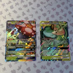 Pokemon TCG 2 Card Lot Holo GX Tag Team Vileplume Venusaur Snivy English - Image 1