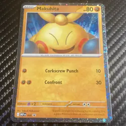 Pokemon Makuhita Promo MEP 068 Basic 80 HP Holo Guts English Card - Image 1