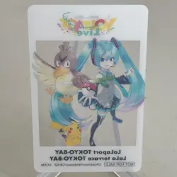LaLaport Tokyo-Bay Voltage Live Hatsune Miku Pokemon Clear Card Japanese ~ NM - Image 2
