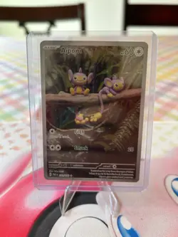 Pokemon TCG Aipom Paradox Rift 211/182 Holo Illustration Rare Card NM - Image 1