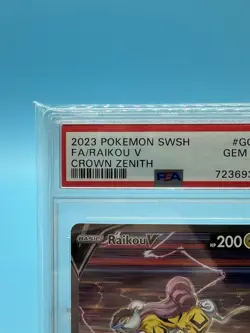 2023 POKEMON SWORD & SHIELD CROWN ZENITH #GG41 FULL ART/RAIKOU V PSA 10 - Image 2