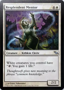 Resplendent Mentor #19 (MP) Shadowmoor SHM Magic MTG - Image 1