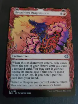 MTG - Breaching Dragonstorm (Showcase) - Tarkir Dragonstorm NM/M Condition - Image 1
