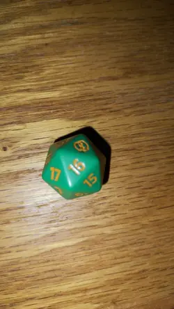 Orange MTG Teenage Mutant Ninja Turtles, Spindown D20 Die Michelangelo TMNT - Image 1