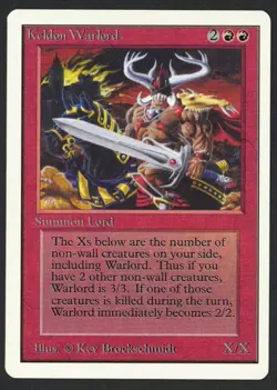 ***Unlimited Keldon Warlord*** MTG Unlimited Magic Kid Icarus - Image 1