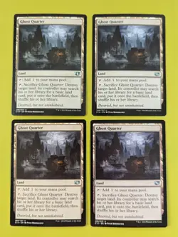 Ghost Quarter x4 Commander 2014 4x Playset Magic the Gathering MTG - Image 1