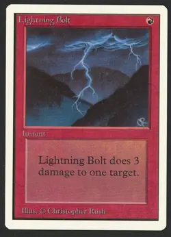 ***Unlimited Lightning Bolt*** MTG Unlimited Magic Kid Icarus - Image 1