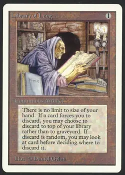 ***Unlimited Library of Leng*** MTG Unlimited Magic Kid Icarus - Image 1