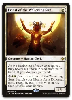 Priest of the Wakening Sun #27 (NM) Ixalan XLN Magic MTG - Image 1