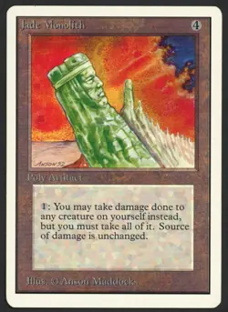 ***Unlimited Jade Monolith*** MTG Unlimited Magic Kid Icarus - Image 1