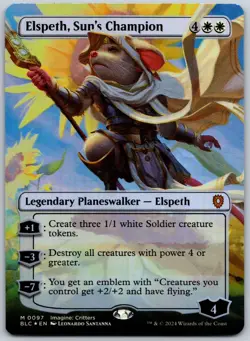 Elspeth, Sun's Champion (Borderless) M Commander: Bloomburrow 97 NM - Image 1