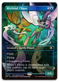 Mistbind Clique (Borderless) #131 (Foil) (NM) Special Guests SPG Magic MTG - Image 1