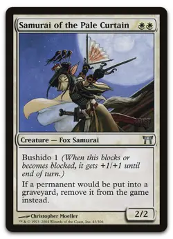 Samurai of the Pale Curtain #43 (NM) Champions of Kamigawa CHK Magic MTG - Image 1