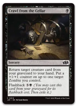 Crawl from the Cellar #414 (NM) Foundations Jumpstart J25 Magic MTG - Image 1