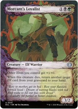 Morcant's Loyalist (Showcase) - 0341 - Lorwyn Eclipsed ECL - MTG - NM/M - Image 1