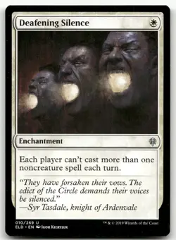 Deafening Silence #10 (NM) Throne of Eldraine ELD Magic MTG - Image 1