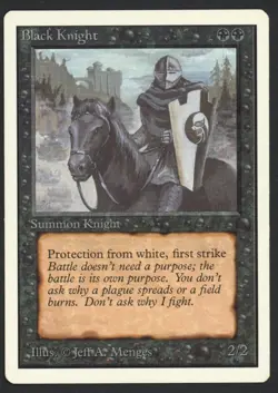 ***Unlimited Black Knight*** MTG Unlimited Magic Kid Icarus - Image 1