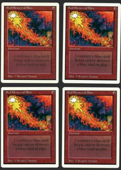 ***4x Unlimited Red Elemental Blast*** MTG Unlimited Magic Kid Icarus - Image 1