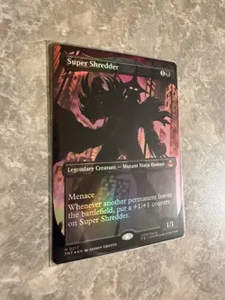 Super Shredder (Borderless) - Foil #217 - TMNT MTG - NM - Image 2