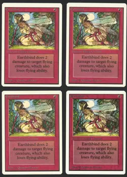 ***4x Unlimited Earthbind*** MTG Unlimited Magic Kid Icarus - Image 1