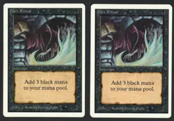 ***2x Unlimited Dark Ritual*** MTG Unlimited Magic Kid Icarus - Image 1