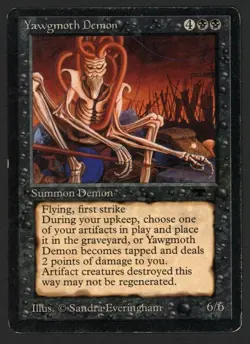 ***Yawgmoth Demon*** MTG Antiquities Magic Kid Icarus - Image 1