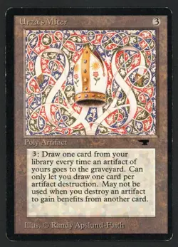 ***Urza's Miter*** MTG Antiquities Magic Kid Icarus - Image 1