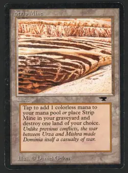 ***Strip Mine No Horizon*** MTG Antiquities Magic Kid Icarus - Image 1