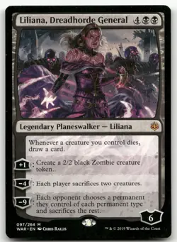 Liliana, Dreadhorde General #97 (NM) War of the Spark WAR Magic MTG - Image 1