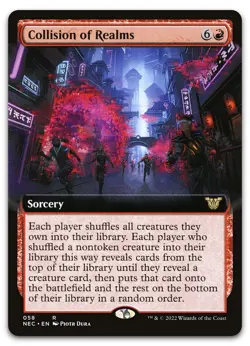 Collision of Realms (Extended Art) #58 (NM) Kamigawa Neon Dynasty NEC Magic MTG - Image 1