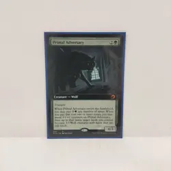 Primal Adversary Innistrad: Midnight Hunt Extended Art SP Slightly Play - Image 1