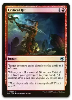 Critical Hit #137 (Foil) (NM) Forgotten Realms AFR Magic MTG - Image 1