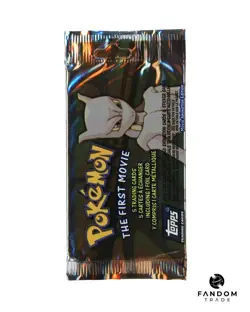 Pokemon Topps The First Movie 5 Card Booster Pack Canadian Print (RIP OR SHIP) - Image 1