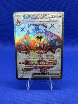 Pokemon TCG Charizard ex 215/197 SV03: Obsidian Flames Ultra Rare Holo NM - Image 1