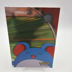 Marill HV15 Silver Foil Holo Pokemon Topps Heroes & Villains Blue Logo LP - Image 1