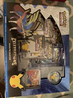 Pokemon Celebrations Deluxe Pin Collection Zacian Box Sealed. - Image 1