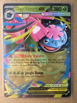 Pokemon TCG Mega Venusaur ex 013 ME: Mega Evolution Promo Cards Near Mint - Image 1