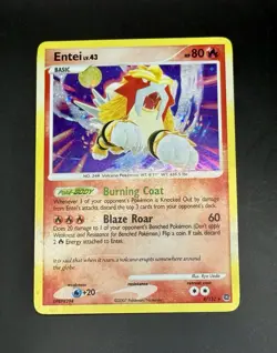 Entei 4/132 Holo Secret Wonders Pokemon Card NM - Image 1