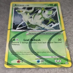 Pokemon Arceus AR2 Holo Rare Basic 90 HP Leaf Refresh 2009 Arceus Set Card - Image 2