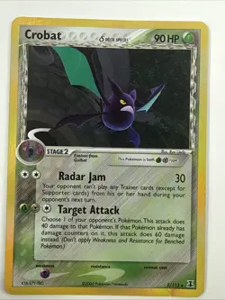 2005 Pokemon EX Delta Species Crobat Holo #2/113 - Image 1