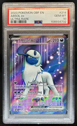 2023 Pokemon SV Obsidian Flames - OBF EN Absol ex #214/197 PSA 10 GEM MINT - Image 1
