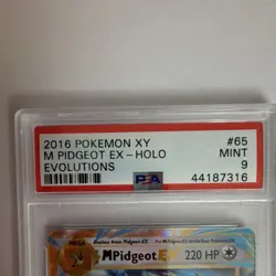 Pokemon M Pidgeot EX Ultra Rare Holo PSA 9 65/108 Evolutions 2016 - Image 3