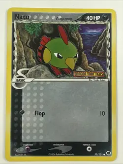 Pokemon Dragon Frontiers #55/101 Holo STAMPED Natu (Delta Species) - Image 1