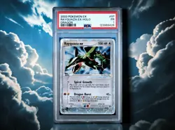 2003 POKEMON EX DRAGON #97 RAYQUAZA EX-HOLO PSA 1 - Image 1