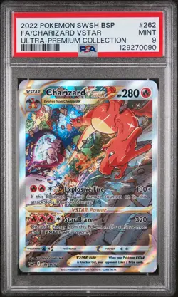 Fa/Charizard Vstar 2022 Pokemon Swsh Black Star Promo #SWSH262 PSA 9 - Image 1